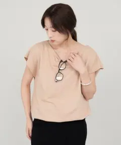 【新品・タグ付き】SHENERY フレンチスリーブオフショルスウェット