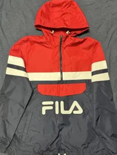 FILA ナイロンジャケット 赤/紺 Mサイズ