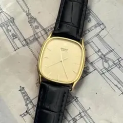 80s Vintage Seiko Chariot タンク 黒 ローマン文字盤 - メルカリ