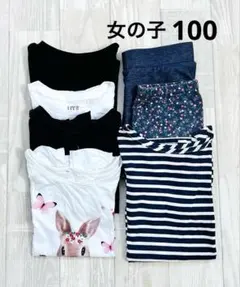 マ*ン様 【女の子】半袖　ワンピース　ズボン100