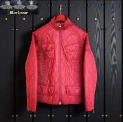 美品 スリーワラント babour ナイロンモーターサイクルジャケット M