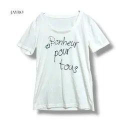 JAYRO ジャイロ ロゴプリント半袖Tシャツ ホワイト M クルーネックのサムネイル