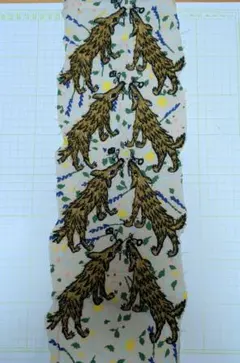 ミナペルホネン　ハギレ　wolf＆flower✖pleasure herb　特価