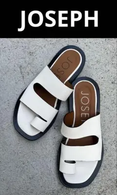 DeuxiemeClasse取扱 JOSEPH 希少デザイン　本革トングサンダルのサムネイル