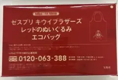 InRed 7月号付録　ゼスプリ キウイブラザーズ　レッドのぬいぐるみエコバッグのサムネイル