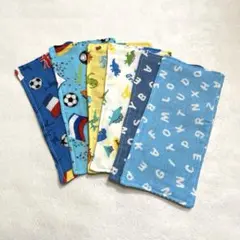 4重ガーゼミニハーフハンカチ6枚セット (L)
