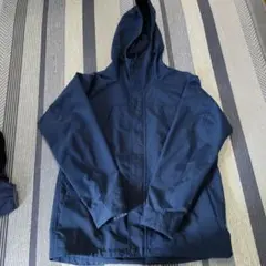 UNIQLO メンズ フーデッドジャケット ネイビー