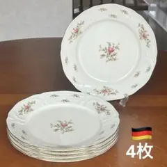 【美品】ドイツ製　ローゼンタール ★モスローズ★デザート皿　4枚のサムネイル