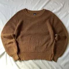 00s GAP ギャップ ニット セーター ブラウン グランジ Y2K 平成