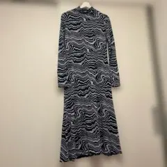 COS 長袖　ストレッチ素材　マキシドレス　ワンピース