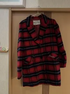 PINK-latte チェスターコート Sサイズ 赤・黒・青チェック