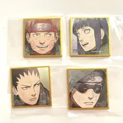 NARUTO ナルト 疾風伝 豆ガチャ ミニ色紙 シカマル シノ チョウジ