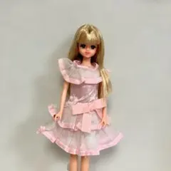 ジェニーちゃんのドレス ピンク フリル