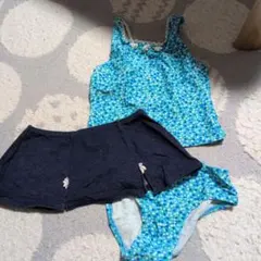 キッズセパレート水着 100cm 小花柄100cm