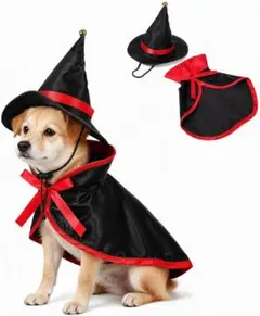 【新品】ペットマント 吸血鬼コスチューム ペットハロウィン 小型犬 中型犬 猫