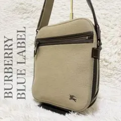 ✨美品✨バーバリーブルーレーベル ショルダーバッグ キャンバス ベージュ