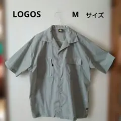 LOGOS　ロゴス　半袖シャツ　Mサイズ　オリーブのサムネイル
