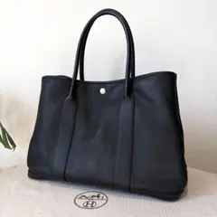 美品 HERMES ガーデンパーティ PM ネゴンダ ブラック 黒のサムネイル