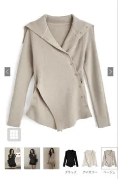 GRL 2Wayアシンメトリーリブニットトップスks205