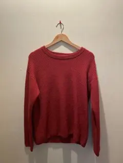 URBAN RESEARCH 100%ウール レッドニット M