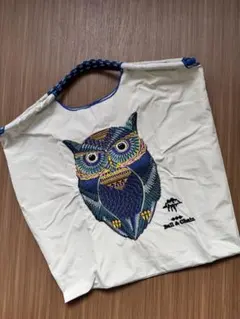【新品】Ball＆Chain刺繍バッグ エコバッグ ストラップなし M グレー