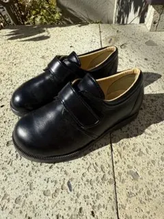 TORTOISE黒 2回のみ　17cm フォーマルシューズ マジックテープ