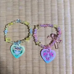 プリキュア ハート型チャーム ブレスレット 2点セット
