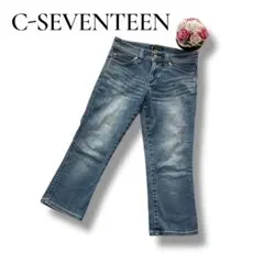 シーセブンティーン　レディース　デニムパンツ　ジーンズ　クロップド　Mサイズ