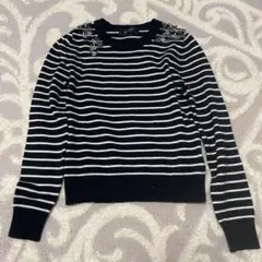 JUSGLITTY ストライプ 長袖ニット