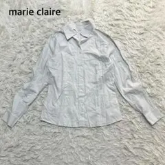 marie claire 長袖シャツ 7R オフィスカジュアル　ストライプ　上品のサムネイル