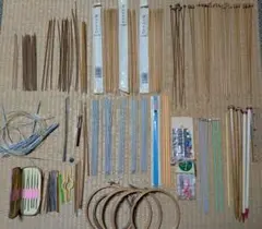 編み針セット編み棒 　刺繍枠などたくさん。クローバー