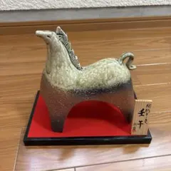 奈良一刀彫 鹿 木彫り置物 共箱付 白井鹿庵氏作 - メルカリ