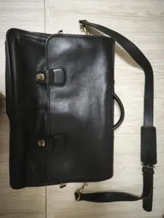 COACH オールドコーチ ブリーフケース 2way 黒 レザ