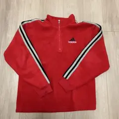 90s万国旗タグ】adidas アディダス ハーフジップ ポロシャツ