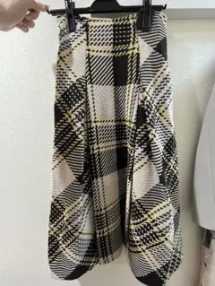 SNIDEL チェック柄ひざ丈スカート Mサイズ