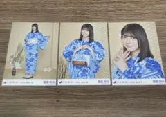 乃木坂46 生写真 浴衣2025 冨里奈央 3種コンプ♡