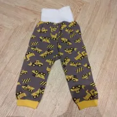 建設車両プリント ベビーパジャマ 80サイズ