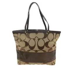 ゆ*う様 Coach トートバッグ ブラウン/ベージュシグネチャート10124
