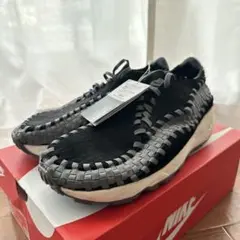 希少 NIKE エアフットスケーブウーブン セイルアンドブラック NIKE AIR FOOTSCAPE WOVEN BLACK/SMOKE GREY-SAIL（ナイキ