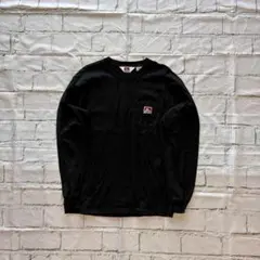 BEN DAVIS ベンデイビス ロンT 長袖Tシャツ 黒 L ポケット 古着のサムネイル