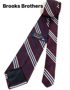ブルックスブラザーズ　ネクタイ ワインレッド×ネイビー系
