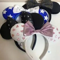 【最終値下げ】美品♡カチューシャ　ディズニー　ミニーちゃん　4点セット　♡