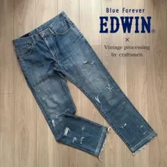 未使用【EDWIN】Craftman's repair Denim Pants