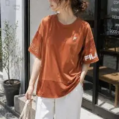 新品 FILA フィラ ロゴ スポーティ Tシャツ 給水速乾 半袖 3L