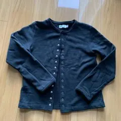 BEAMS BOY 黒 カーディガンのサムネイル