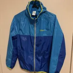 adidas ナイロンジャケット 90s 青 ブルー ストリート 春アウター