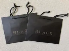 BLACK by moussy ショップ紙袋 中サイズ2枚