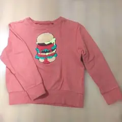 MARK'S BIG FIELD ハンバーガー刺繍 トレーナー130cm