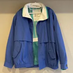 【古着】London Fog ジャンパー 青/白