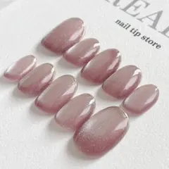 【現品】ネイルチップ ♡フルーツマグネット グレープ 上品先端ミラー Sサイズ